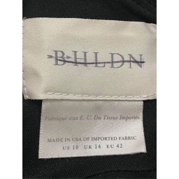 New Anthropologie x BHLDN Serephina Crepe  black Maxi Dress Size 10 - Picture 11 of 11